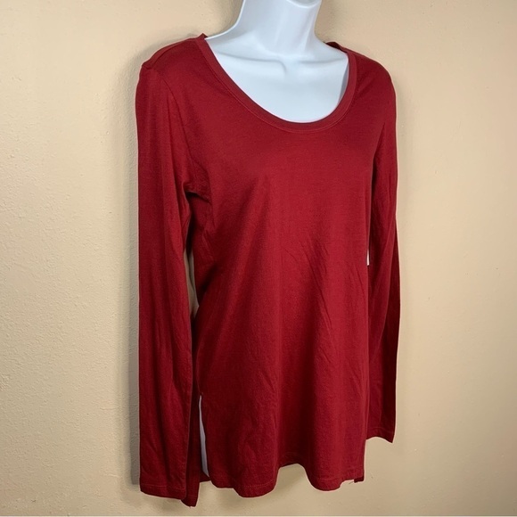 NEW Abound XXS Burgundy Red Long Sleeve Stretch 00 Casual - Picture 2 of 8